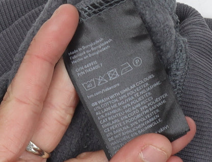 H&M Women's Grey Pullover Sweatshirt, M, Casual