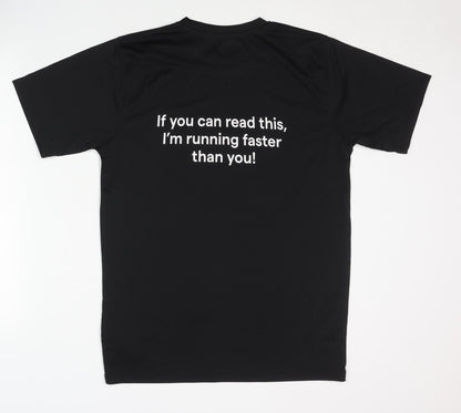 James & Nicholson Men’s Black Running T-Shirt M