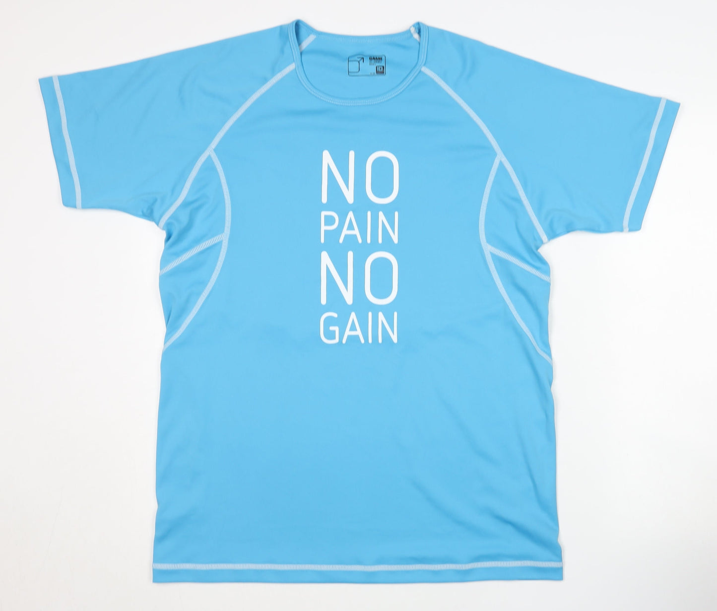 ID Tech Men's Blue Athletic T-Shirt L