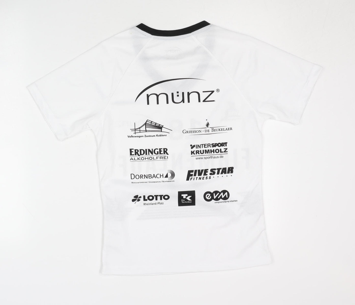 münz Women's White XS V-Neck Running T-Shirt