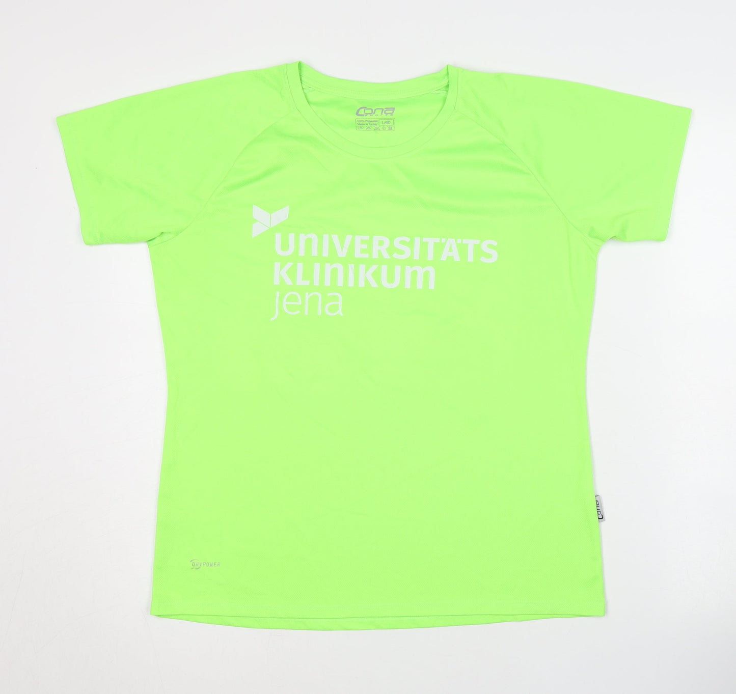 Cona Unisex Green Athletic T-Shirt Size 12
