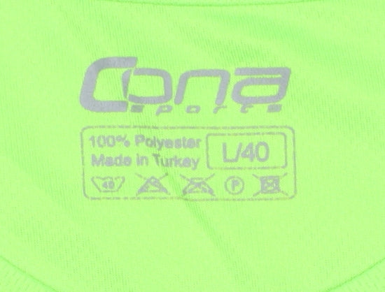 Cona Unisex Green Athletic T-Shirt Size 12