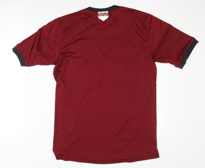 Adidas Boys Red Football Jersey XL - Lightweight Activewear