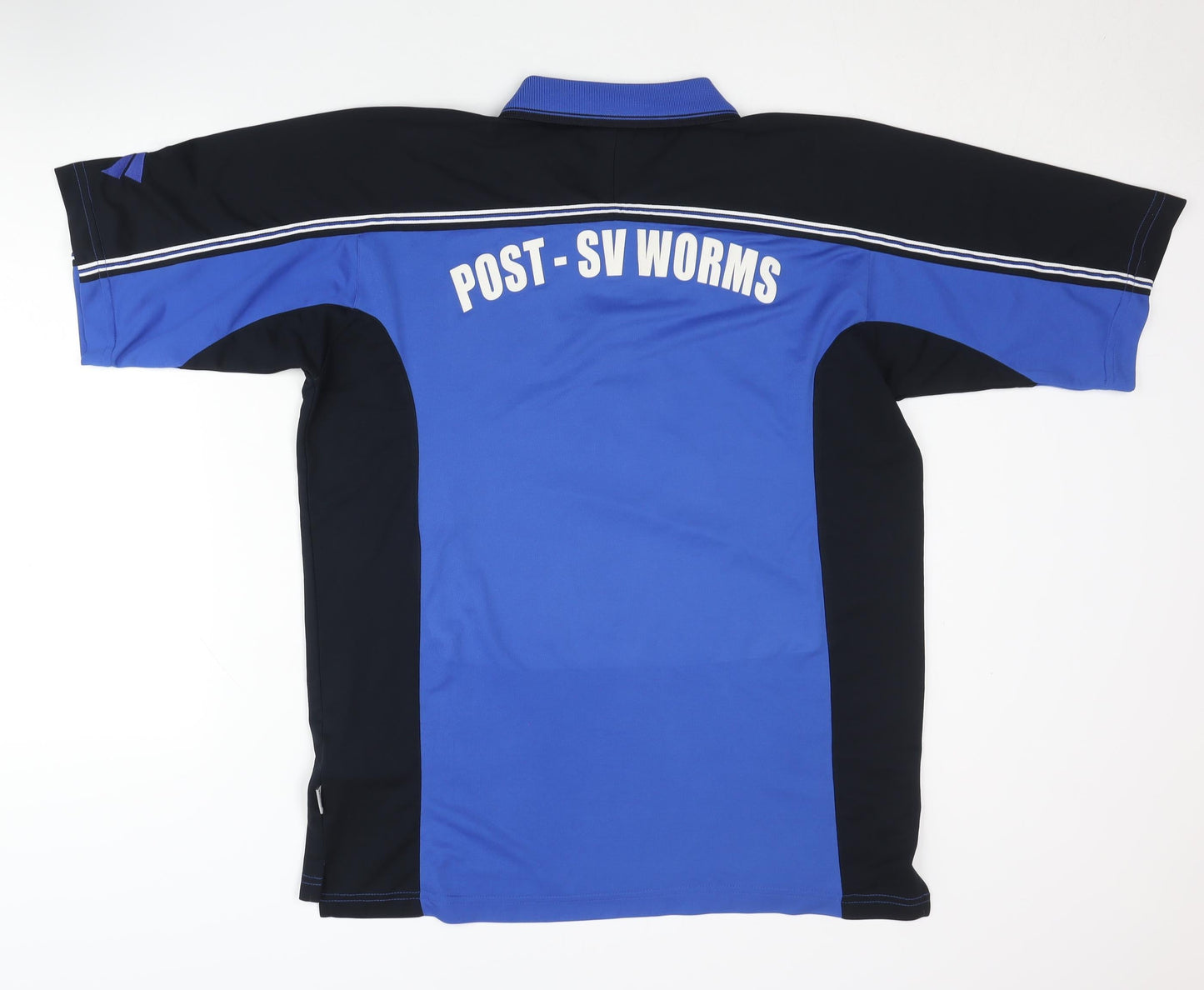 JAKO Men's Blue Black Football Polo Jersey L