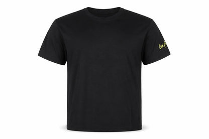 Front view of One Piece Black Anime T-Shirt unisex, size S