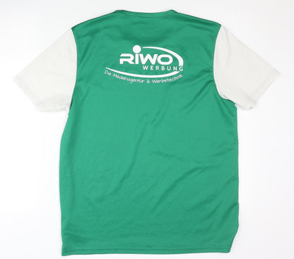 Adidas Men's Green Football Jersey T-Shirt Size L