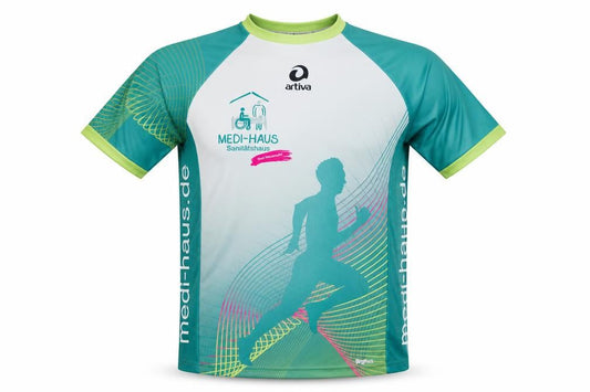 Mens UK Size S Artiva Green Running & Jogging T-Shirt