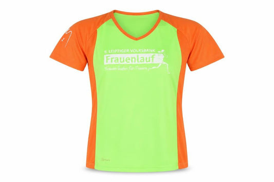Frauenlauf Women’s Green/Orange Running T-Shirt XL