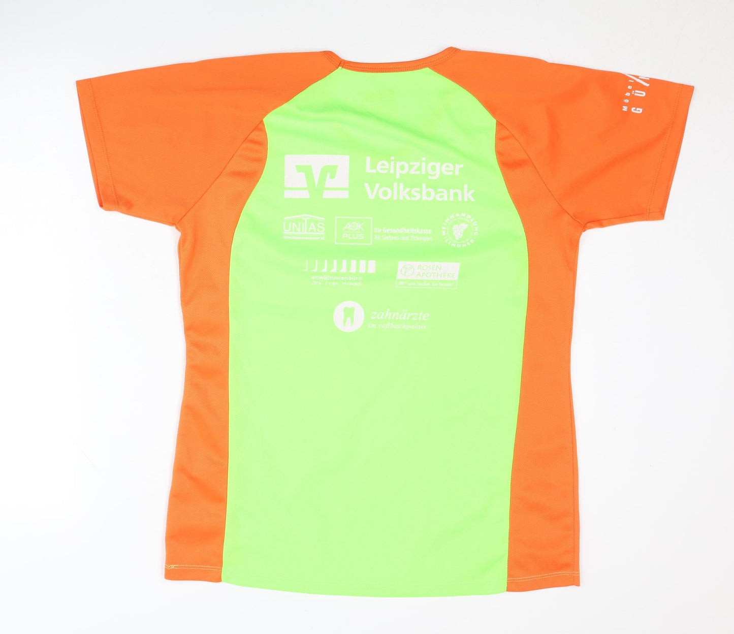 Frauenlauf Women’s Green/Orange Running T-Shirt XL