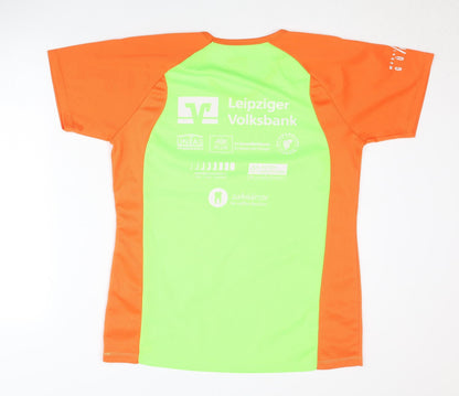 Frauenlauf Women’s Green/Orange Running T-Shirt XL