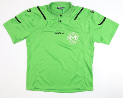 Saller Men's Green Polo Football Jersey Size L