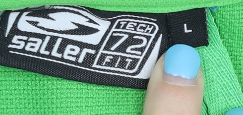 Saller Men's Green Polo Football Jersey Size L