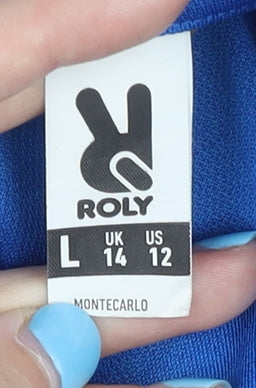 Roly Unisex Blue L T-Shirt, Quick Dry, Running & Jogging