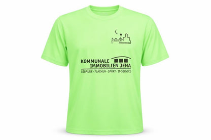 AWDis Men's Green T-Shirt XL, Running, Logo Accent