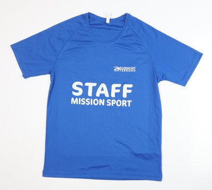 Unisex Adults UK Size M Proact Blue  T-Shirt