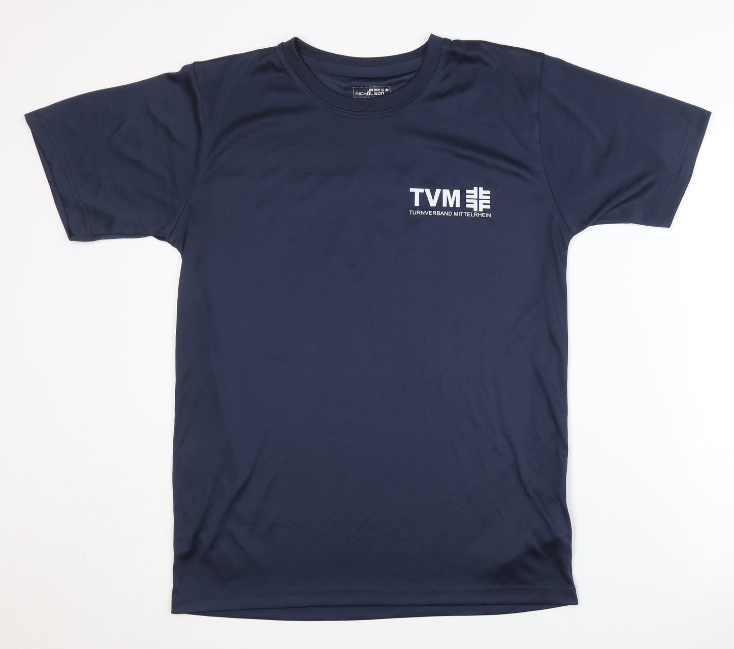 James & Nicholson Men's Blue T-Shirt, S, Gym & Training