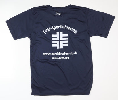 James & Nicholson Men's Blue T-Shirt, S, Gym & Training