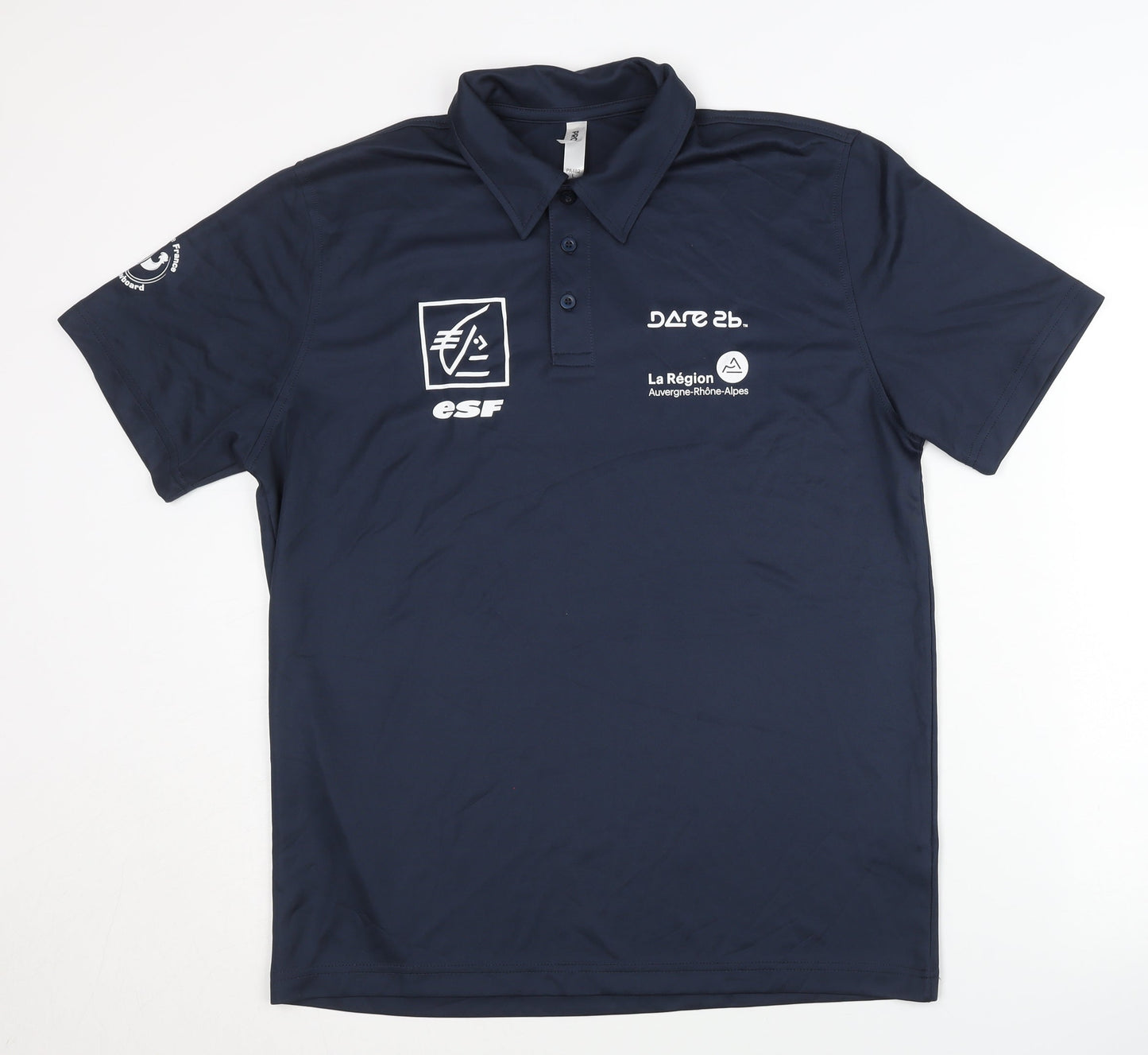 Proact Men's Blue Polo Shirt Size L Sports Jersey