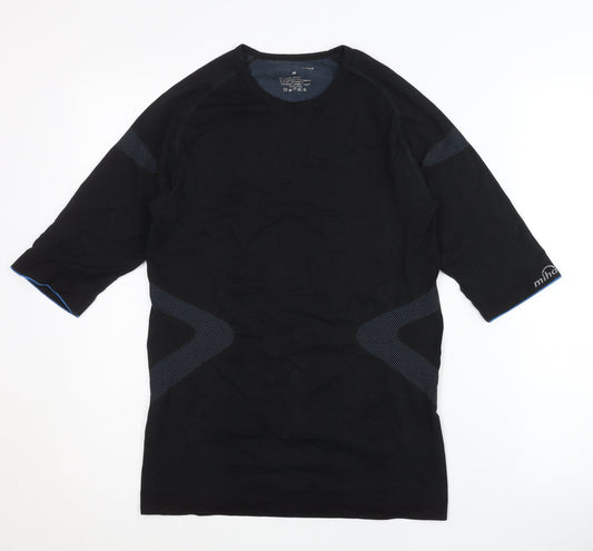 mindbodytec Men's Black Gym T-Shirt, Medium, Short Sleeve