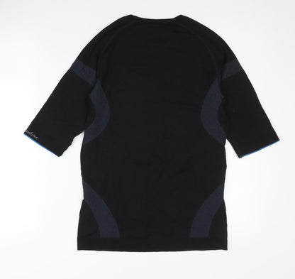 mindbodytec Men's Black Gym T-Shirt, Medium, Short Sleeve