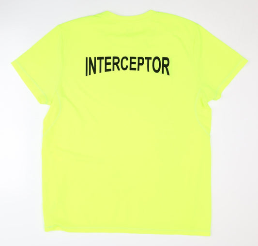 Crivit Sports Men's Yellow XL Running T-Shirt