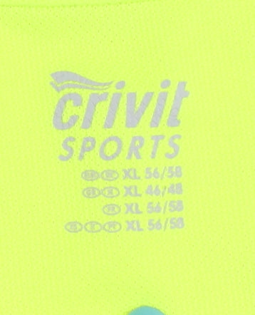 Crivit Sports Men's Yellow XL Running T-Shirt