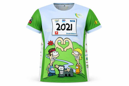 Front view of S.Cool Sports unisex multicoloured running t-shirt m