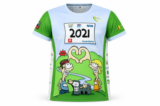 Front view of S.Cool Sports unisex multicoloured running t-shirt m