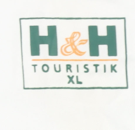 H&H Touristik Men's White Red XL Football Jersey