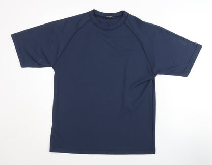 GERMAN'S Men's Blue Basic T-Shirt, Size S, Activewear