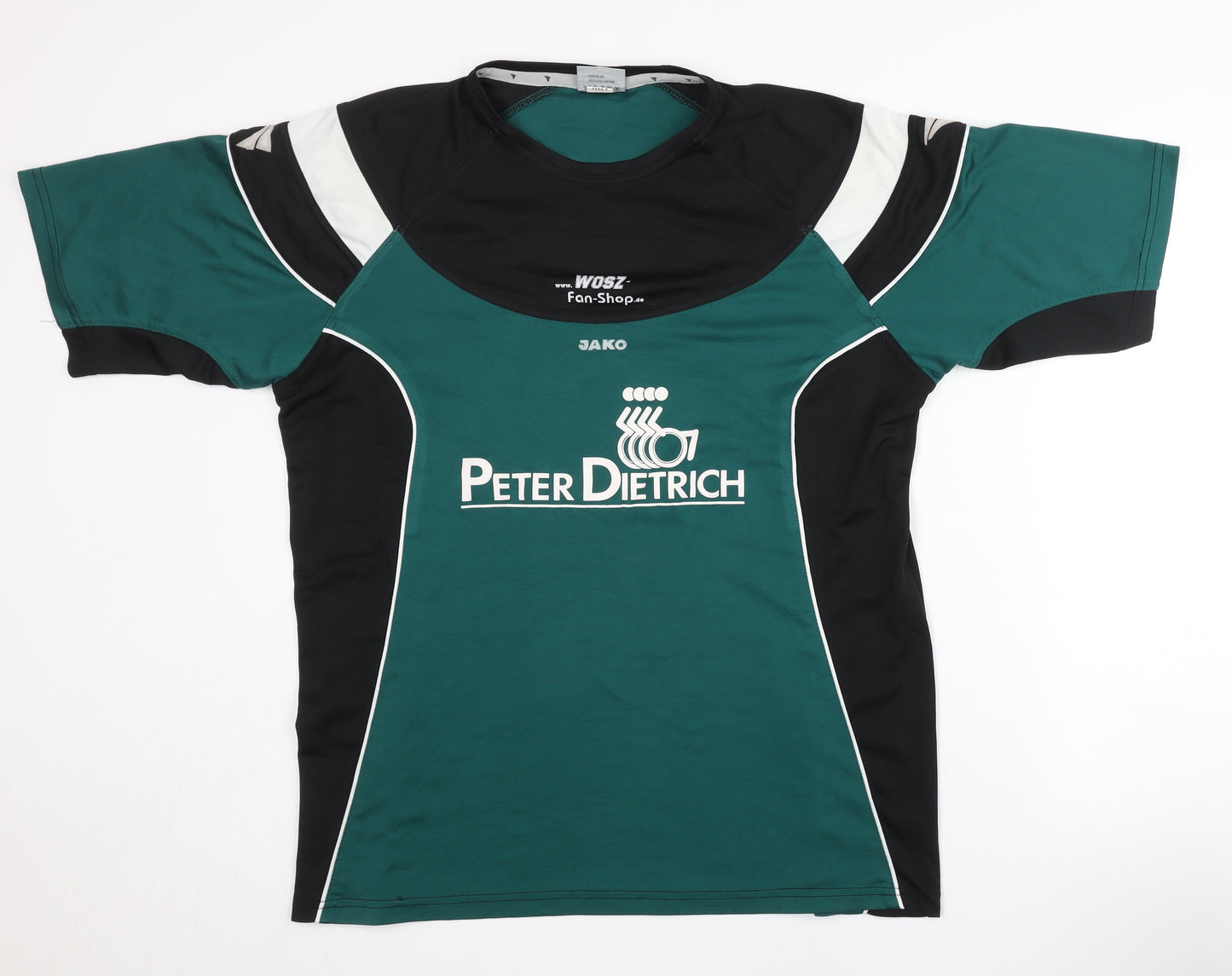 Jako Men's Green Black Football Jersey L