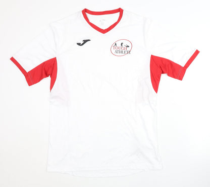 Joma Men's White XL V-Neck Activewear Top