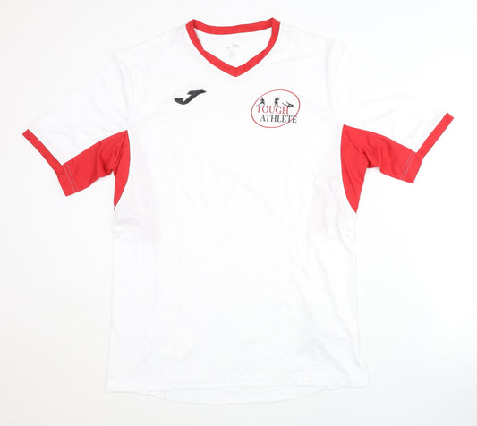 Joma Men's White XL V-Neck Activewear Top