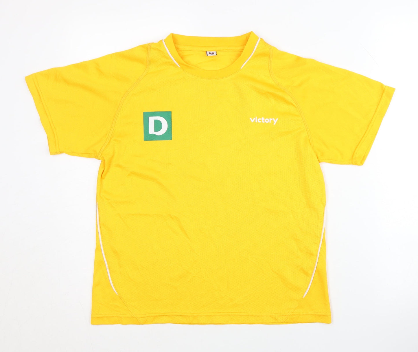 Victory Boys Yellow Football T-Shirt Size 8 Plus