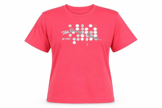 Yonex Women's Pink T-Shirt, L, Sports Activewear