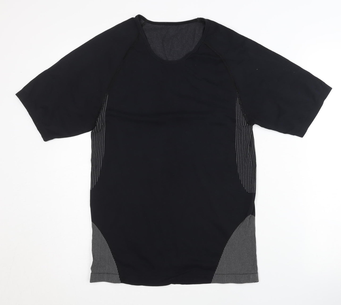 Men's Black Athletic T-Shirt, Gym & Running, Size S