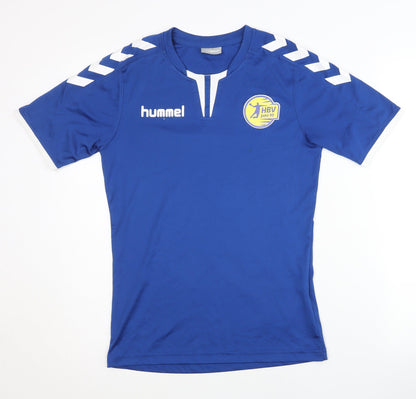 Hummel Boys Blue Sports Jersey T-Shirt 16 Years