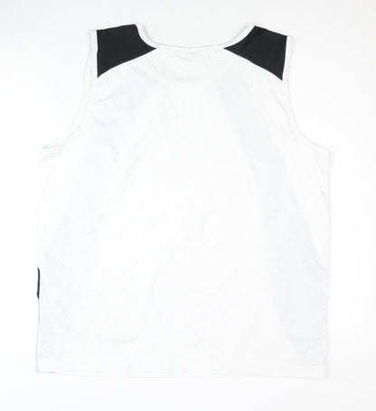 Shamp Men's White Tank Top XL Athletic Pullover