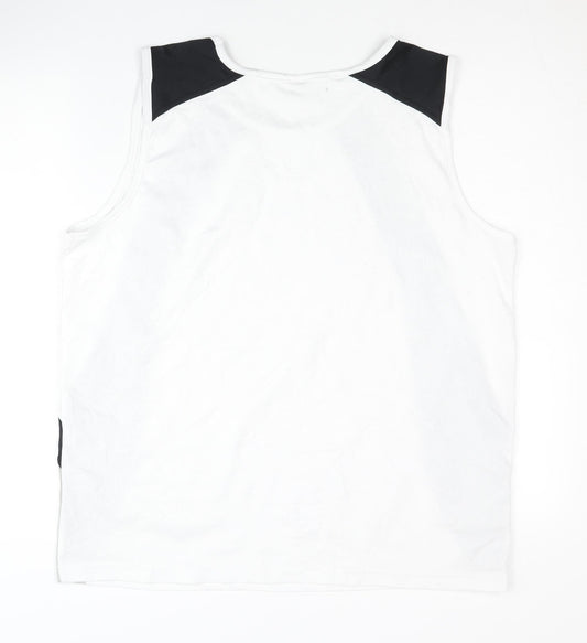 Shamp Men's White Tank Top XL Athletic Pullover