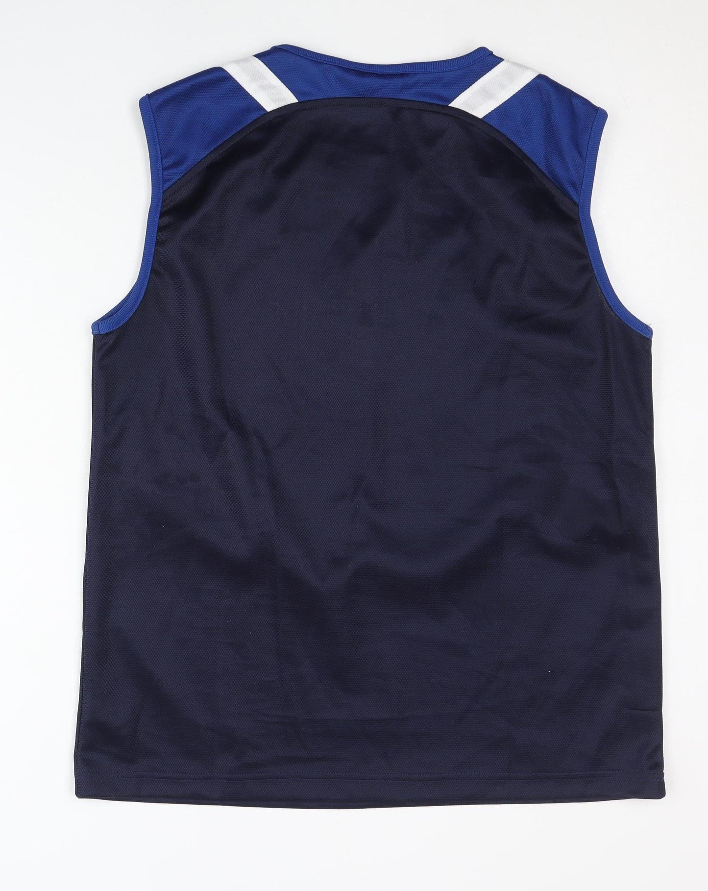 Identic Men's Blue Baseball Tank Top S - Sportswear