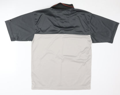 Let's Go Men's Grey Polo Shirt - Size M - 1/4 Zip