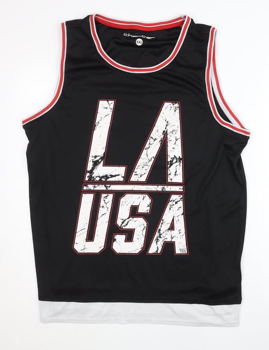 Chapter Men's Black Sports Tank Jersey 2XL