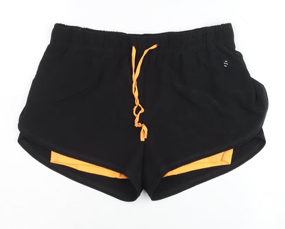 H&M Women's Black Athletic Shorts Size 12 Slim Fit
