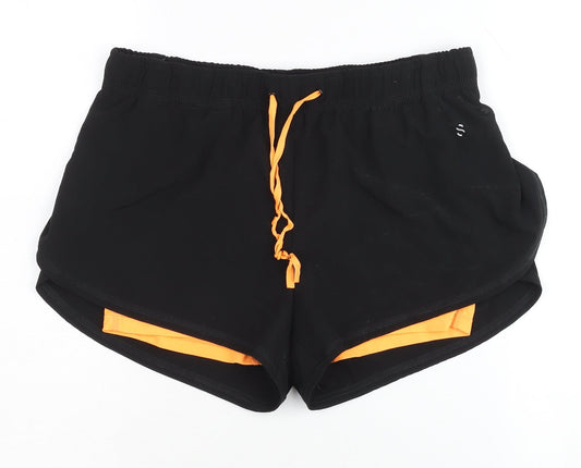 H&M Women's Black Athletic Shorts Size 12 Slim Fit