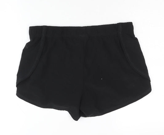 H&M Women's Black Athletic Shorts Size 12 Slim Fit