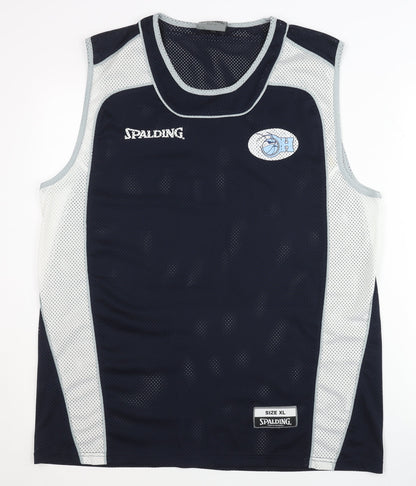 Spalding Men's Black XL Basketball Tank Jersey