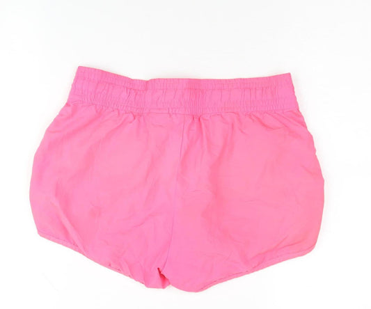 H&M Women’s Pink Athletic Shorts, Size 10, Elastic Waist