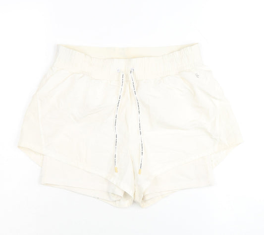 H&M Women's White Athletic Shorts Size 8