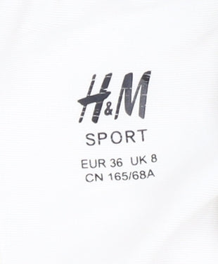 H&M Women's White Athletic Shorts Size 8