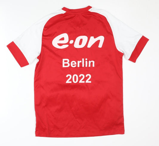 Jako Men's Red Football Jersey, Polyester, Size M